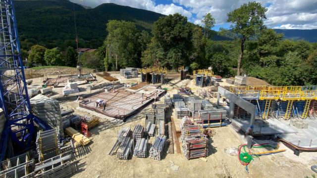 Juillet 2021 - Avancement chantier : Fondations des maisons à Echenevex